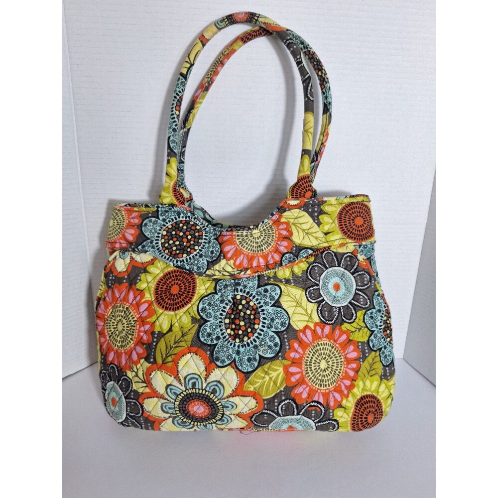 Vera Bradley Shoulder Bag Womens‎ Glenna Flower Shower Quilt Floral Duffle Zip